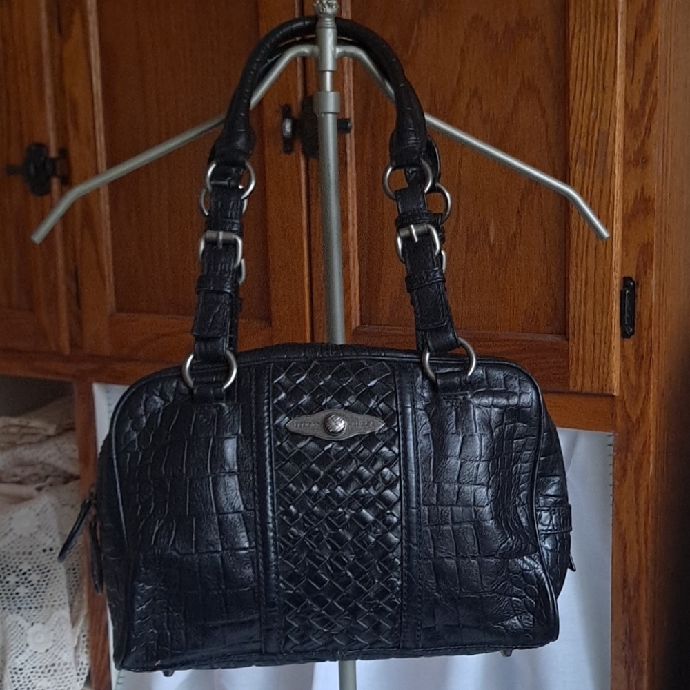 Elliott Lucca Black Leather Bag